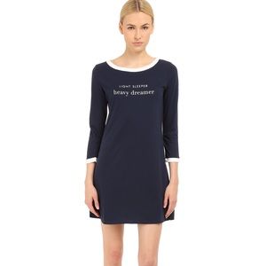 Kate Spade Light Sleeper Heavy Dreamer Sleep Shirt Dress